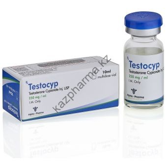 TestoCyp (Тестостерон ципионат) Alpha Pharma балон 10 мл (250 мг/1 мл) - Петропавловск