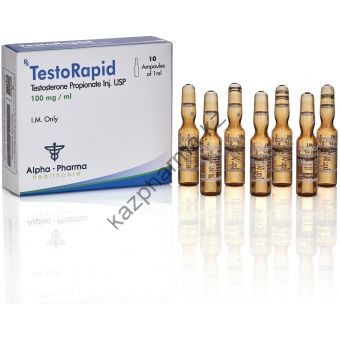 TestoRapid (Тестостерон пропионат) Alpha Pharma 10 ампул по 1мл (1амп 100 мг) - Петропавловск