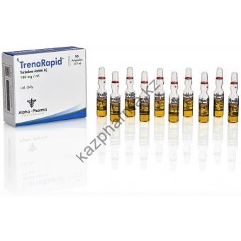 Тренболон ацетат Alpha Pharma (TrenaRapid) 10 ампул по 1мл (1амп 100 мг) - Петропавловск