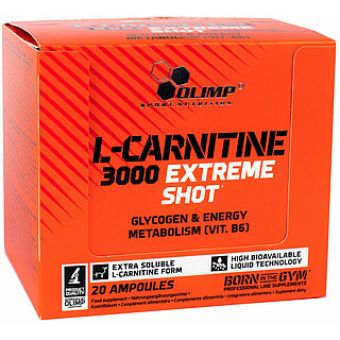 L- Карнитин Olimp L-Carnitine 3000 Extreme Shot (20 ампул по 25мл) - Петропавловск